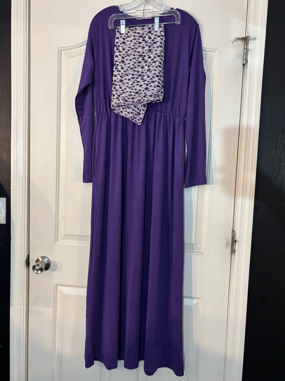 2 Piece Abaya & Scarf Set
